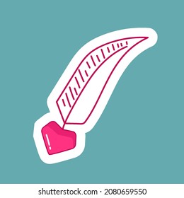 sticker, cupid feather, heart tip for marriage registration, marriage contract