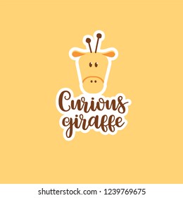 Sticker Curious girafFe logo