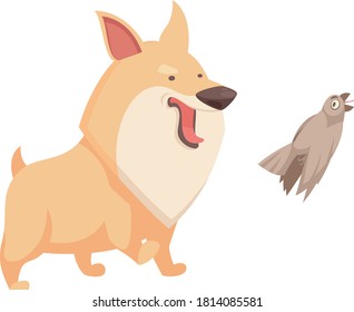sticker cute beautiful funny ginger doggie corgi in a funny situation