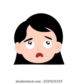 sticker cute emoticon girls variant face expression