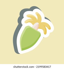 Pescado picante. adecuado para el símbolo de marisco. diseño simple editable. vector de plantilla de diseño. ilustración simple