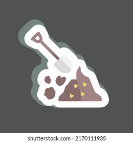 Sticker Debris Management. suitable for Community symbol. simple design editable. design template vector. simple symbol illustration