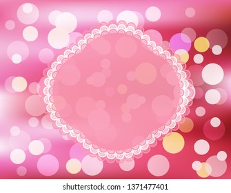 Sticker decor on mesh background