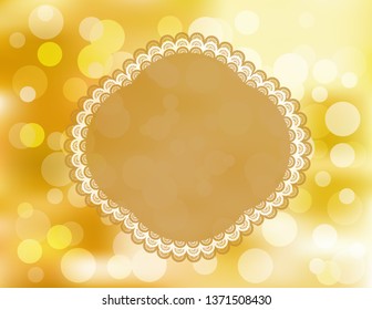 Sticker decor on mesh background
