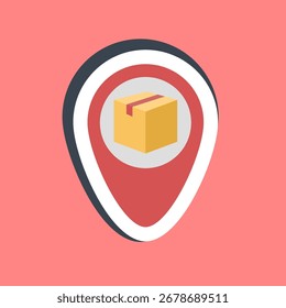 Ubicación del mapa de entrega de pegatinas. Exportar Elementos de importación.