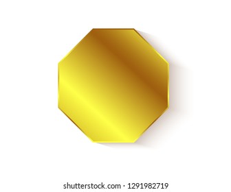 Sticker diamond empty gold