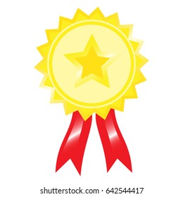 Sticker difference. Reward for achievement. certification sign