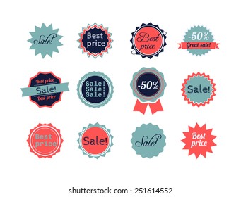 Sticker with discount tag.