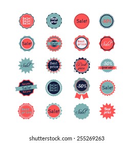 Sticker with discount tag.
