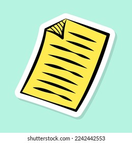 sticker doodles education. Hand drawn vector pattern background back to school with icon symbols. Doodle of foreign language education course for home online training study.