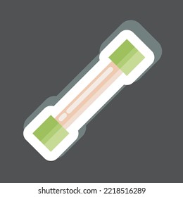 Sticker Draw Line. related to Graphic Design Tools symbol. simple design editable. simple illustration. simple vector