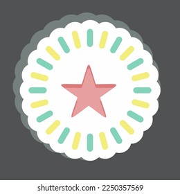 Sticker Dream. related to Psychological symbol. simple illustration. emotions, empathy, assistance