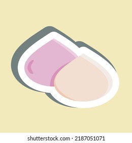 Desacoplamiento de pegatinas. adecuado para el símbolo Bakery. diseño simple editable. vector de plantilla de diseño. ilustración simple