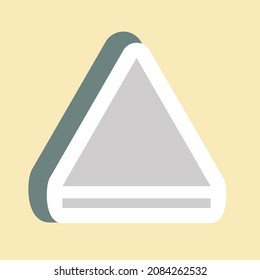 Sticker Eject - Color Mate Style - Simple illustration,Editable stroke,Design template vector, Good for prints, posters, advertisements, announcements, info graphics, etc.