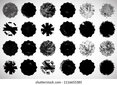 Sticker Element for your design.Modern Shape Stamps Collection,Grunge . Banners, Insignias , Logos, Icons, Labels and Badges Set.vector illustration.