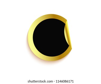 Sticker is empty black