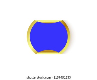 Sticker is empty blue