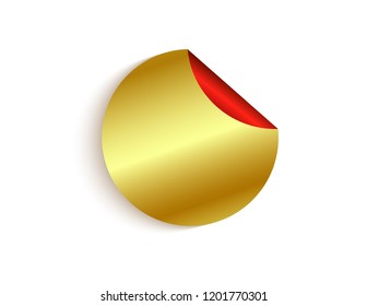 Sticker is empty gold