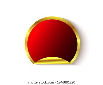 Sticker is empty isolated