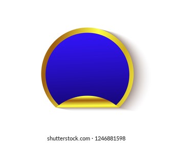 Sticker is empty isolated