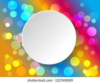 Sticker empty on gradient background