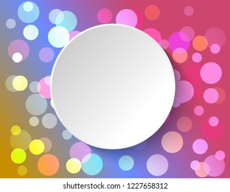 Sticker empty on gradient background