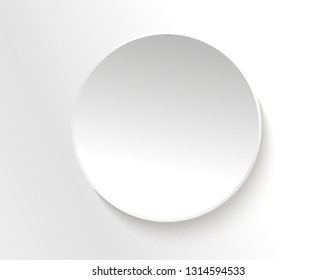 Sticker is empty on grey background