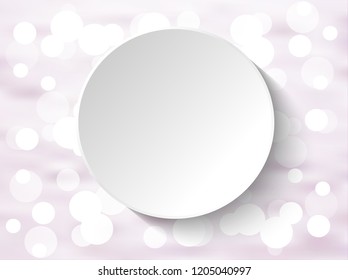 Sticker empty on snow background