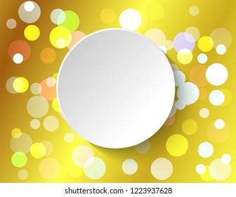 Sticker empty on snow background
