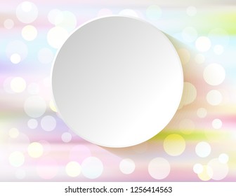 Sticker empty on snow background