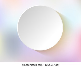 Sticker empty on vivid background