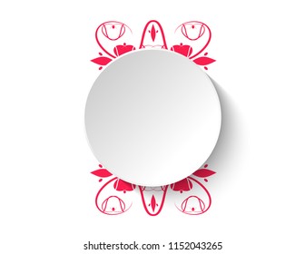 Sticker is empty with pattern