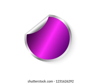Sticker is empty purple