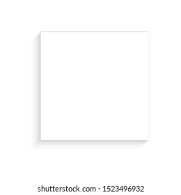 Sticker is empty white with shadow