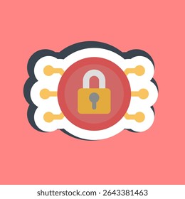 Sticker encryption. Crypto currency elements.