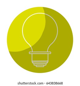 sticker energy light bulb icon