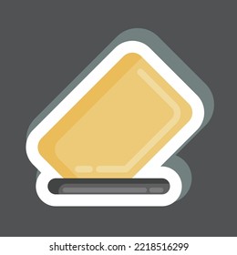 Sticker Eraser. related to Graphic Design Tools symbol. simple design editable. simple illustration. simple vector