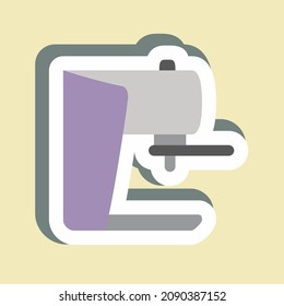 Sticker Espresso Machine - Simple illustration,Editable stroke,Design template vector, Good for prints, posters, advertisements, announcements, info graphics, etc.