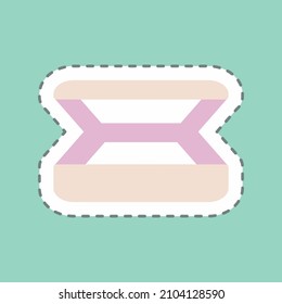 Sticker Eyeshades, Line Cut - simple illustration, good for prints , announcements, etc