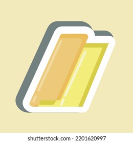 Sticker Fabric Roll. suitable for education symbol. simple design editable. design template vector. simple illustration