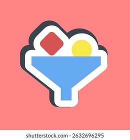 Sticker filter. Internet network elements.