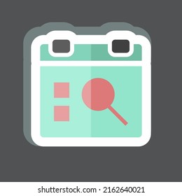 Evento de búsqueda de etiquetas. adecuado para el símbolo de interfaz de usuario. diseño simple editable. vector de plantilla de diseño. ilustración de símbolo simple