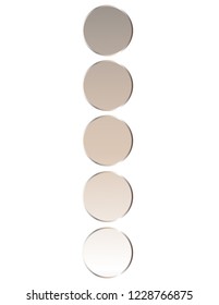 Sticker five circles blank