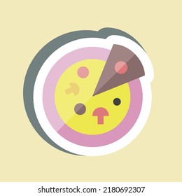 Sticker Flat Lay Photography. suitable for Art symbol. simple design editable. design template vector. simple illustration