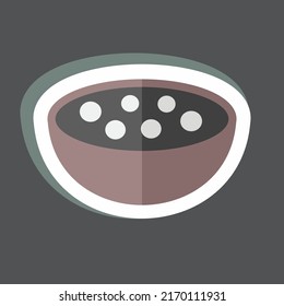 Sticker Food. suitable for Community symbol. simple design editable. design template vector. simple symbol illustration