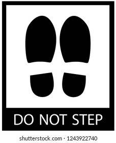 Sticker: fragile - handle with care - this way up - donot step