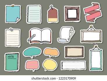 Sticker frame set