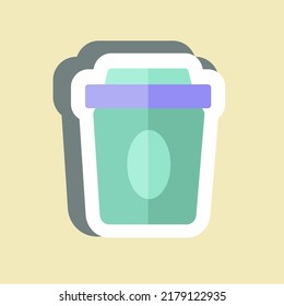 Sticker To Go. suitable for Drink symbol. simple design editable. design template vector. simple symbol illustration