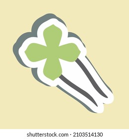 Sticker Hair Pins - simple illustration, good for prints , announcements, etc