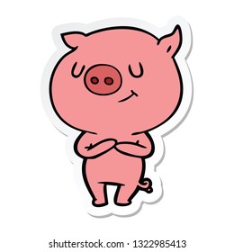 Pig Cartoon Vector Art Illustration Stock Vector (Royalty Free ...